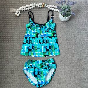 NWT!! (4 piece) Tara Grinna Tankini Swim + bottom cover up & V Front Kaftan